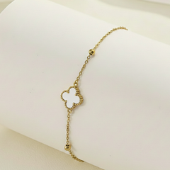 Cleef Pearl Heart Bracelet
