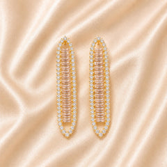 Crystal Bar Earrings