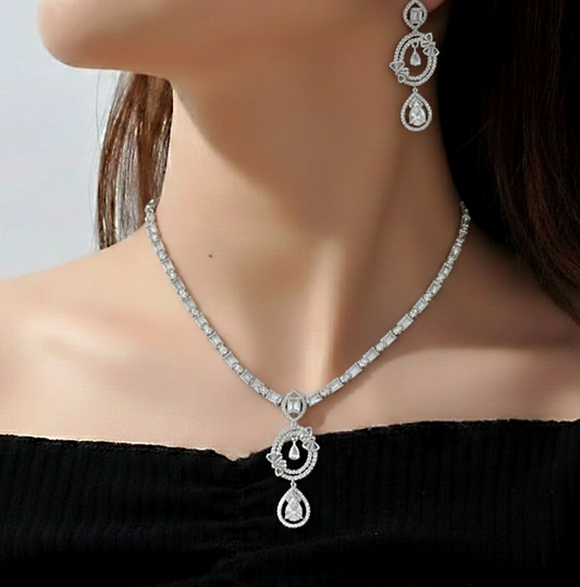 Crystal Link Teardrop Set