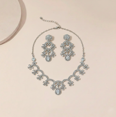 Crystal Necklace Earring Set