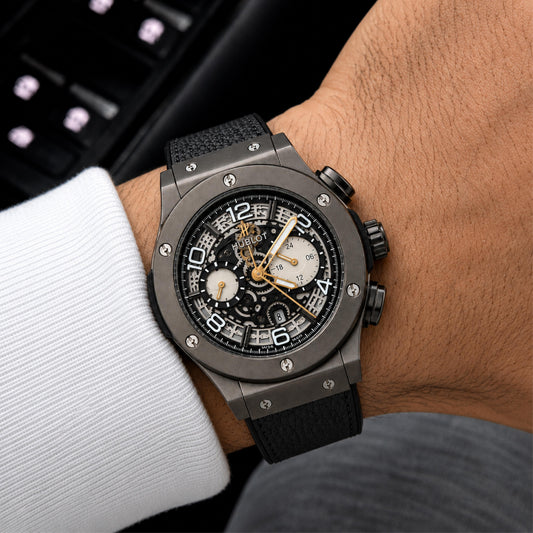 Dark Metal Chronograph Watch