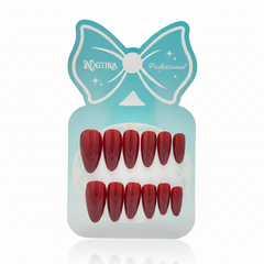 Deep Red Coffin Press-On Nails