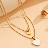 Dual Heart Layered Necklace