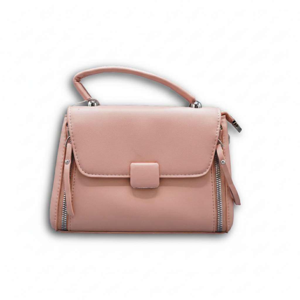 Elegant Soft-Pink Mini Handbag