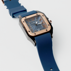 Elegant rose-gold bezel men’s wristwatch everyco