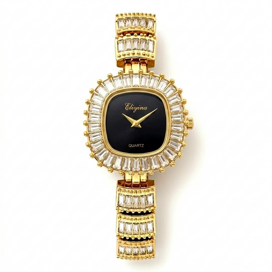 Eliyina Black Dial Watch
