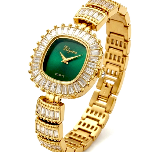 Eliyina Green Dial Watch
