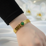 Emerald Clover Bracelet