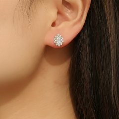 Emerald Halo Studs