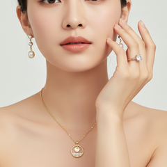 Geo Circle Jewelry Set