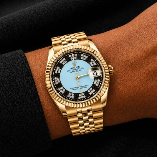 Gold-Tone Multi Dial Watch