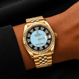 Gold-Tone Multi Dial Watch