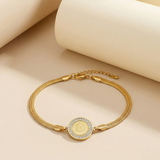Gold Calligraphy Bracelet
