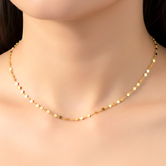 Gold Disc Chain Anklet