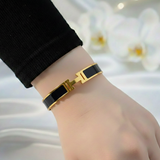 Gold H-Link Bracelet