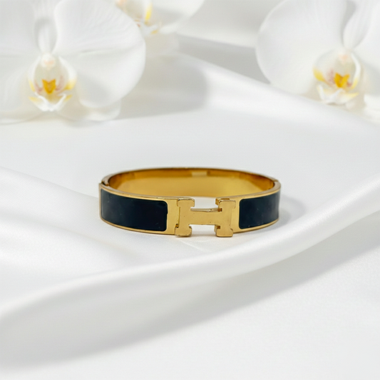 Gold H-Bracelate