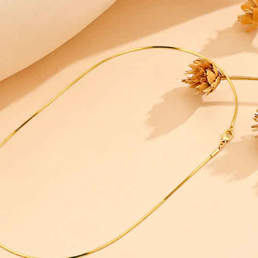 Gold Herringbone Chain