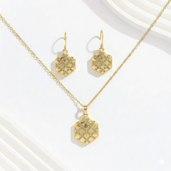 Gold Hexagon Sparkle Set