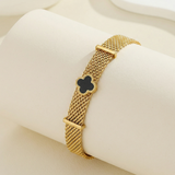 Gold Quatrefoil Bracelet
