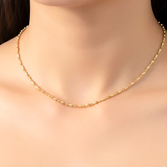 Gold Rice Bead Chain