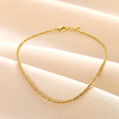 Gold Rope Anklet Chain