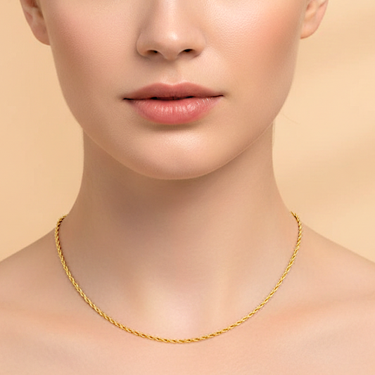 Gold Singapore Locket Chain