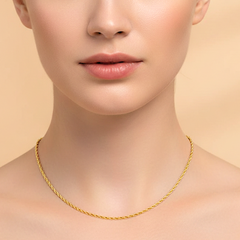 Gold Singapore Locket Chain