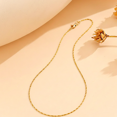 Gold Singapore Locket Chain