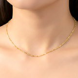 Gold Twisted Locket Chain