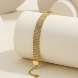 Gold Woven Mesh Bracelet
