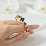 Golden Stellar Clover Bracelet