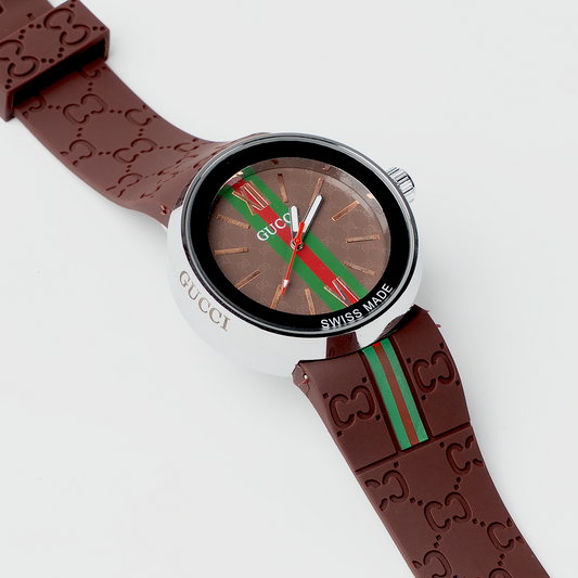 Gucci – Brown Stripe Watch
