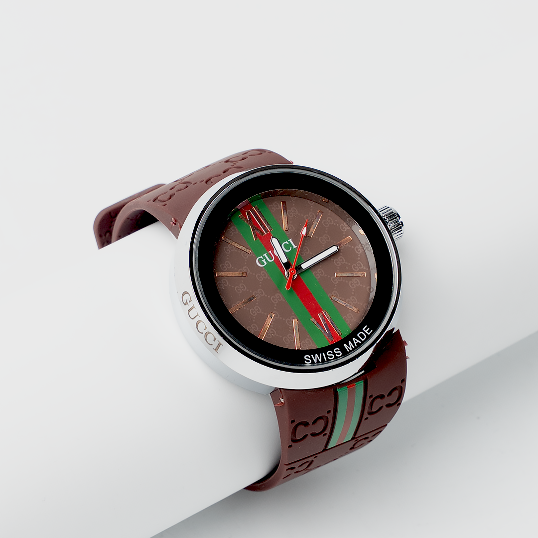 Gucci – Brown Stripe Watch
