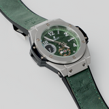 Green Dial Multi-Function Watch