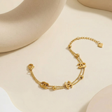 Interlocking C Layered Bracelet