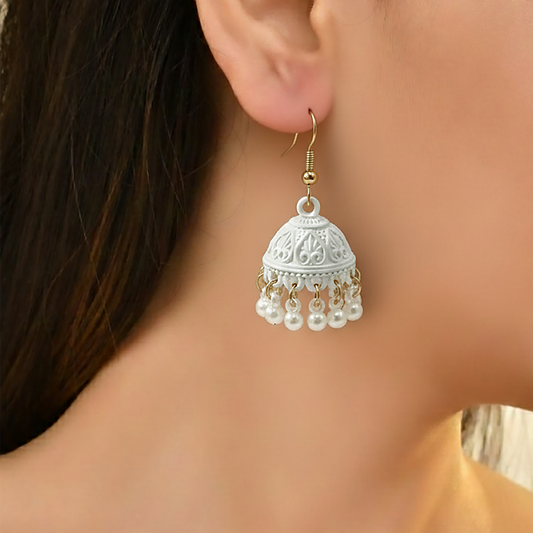 Ivory Pearl Jhumka