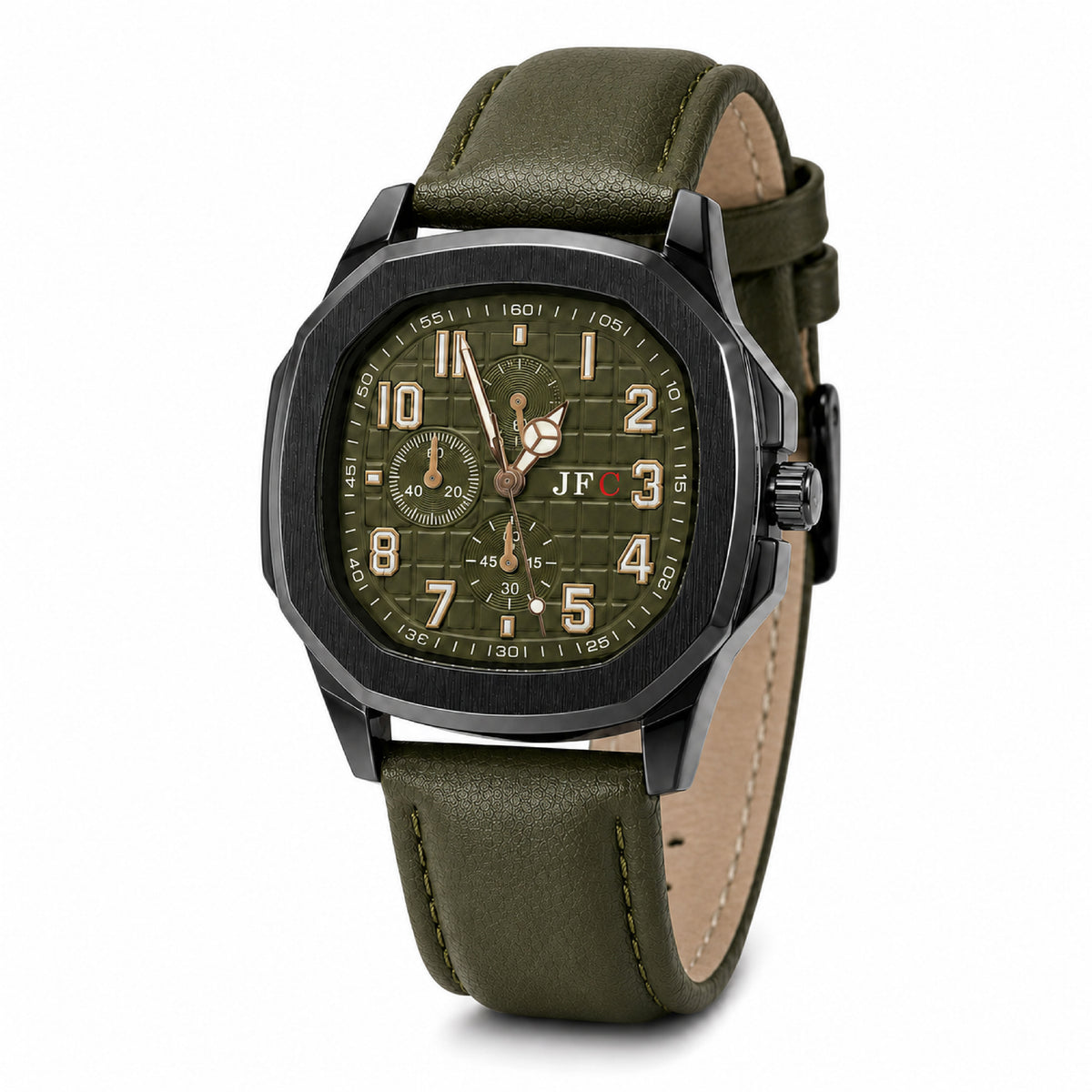 Olive Green Chronograph Watch