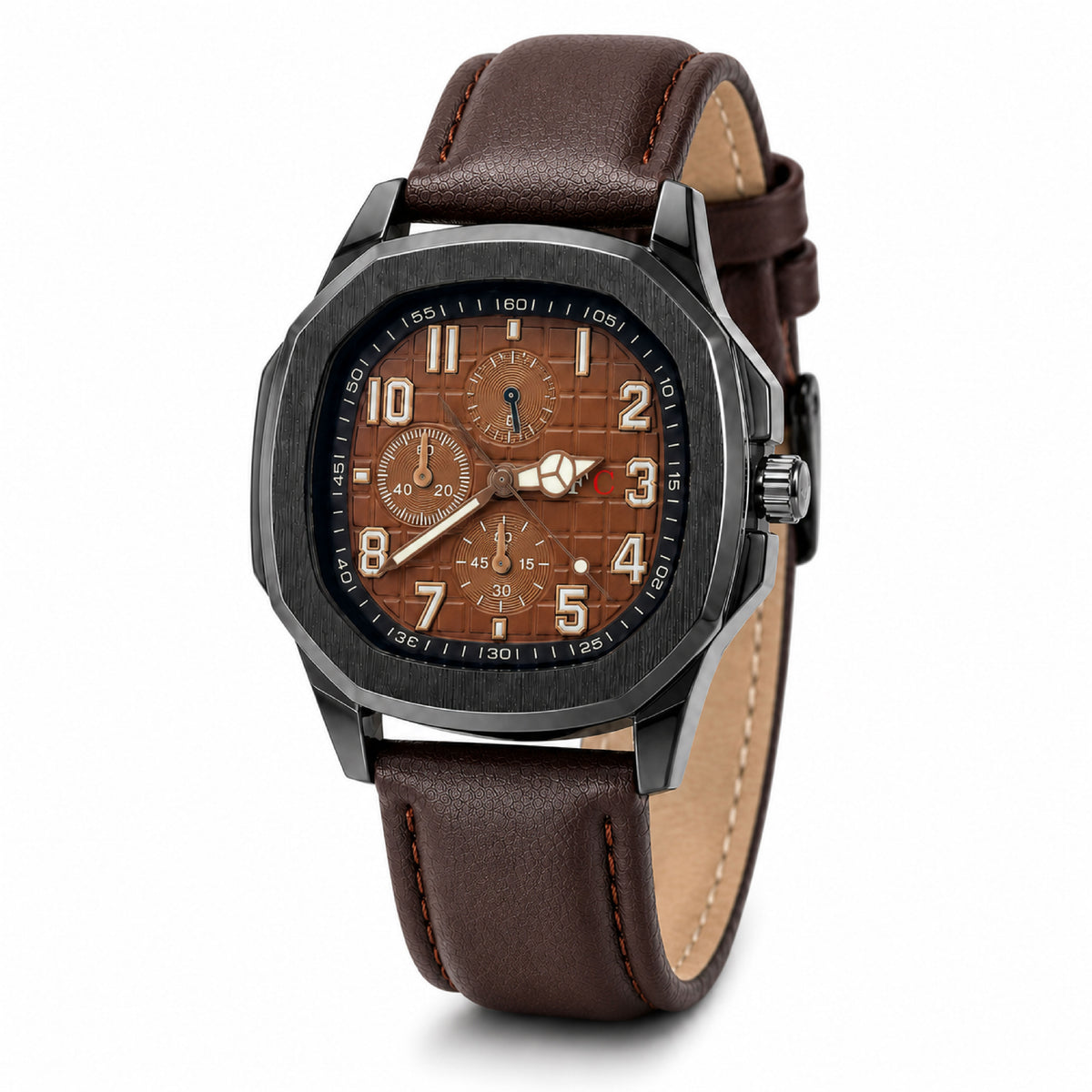 Brown Chronograph Watch