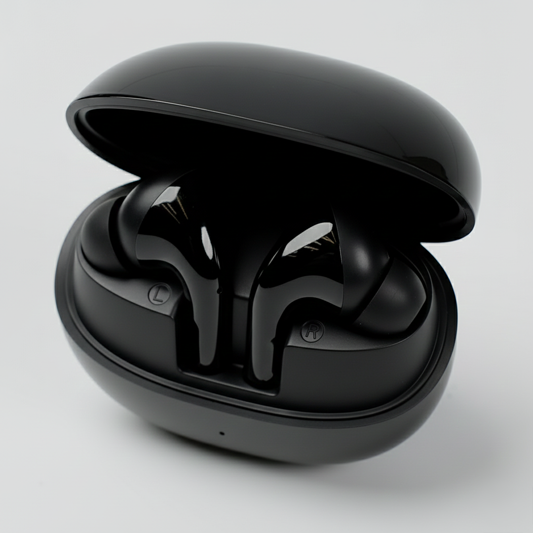 K29 TWS black earbuds in ear