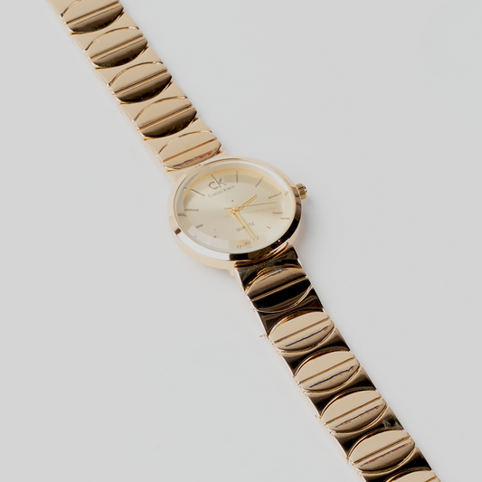 Ladies Classic Gold Bracelet Watch – Champagne Dial