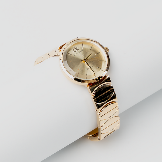 Ladies Classic Gold Bracelet Watch – Champagne Dial