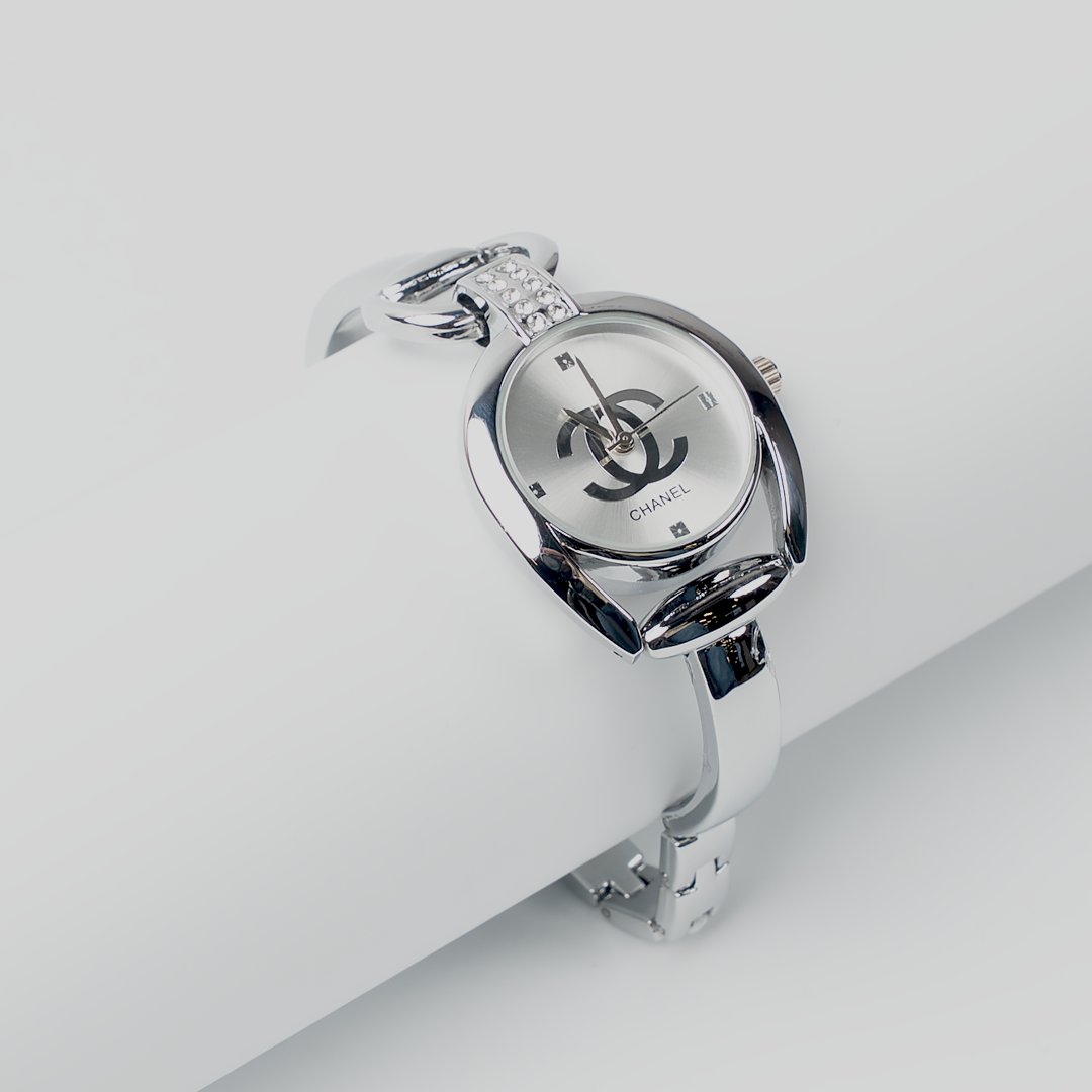 Ladies Elegant Silver Bracelet Watch