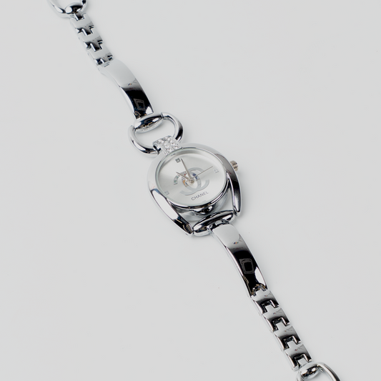 Ladies Elegant Silver Bracelet Watch