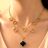 Noir Clover Pendants