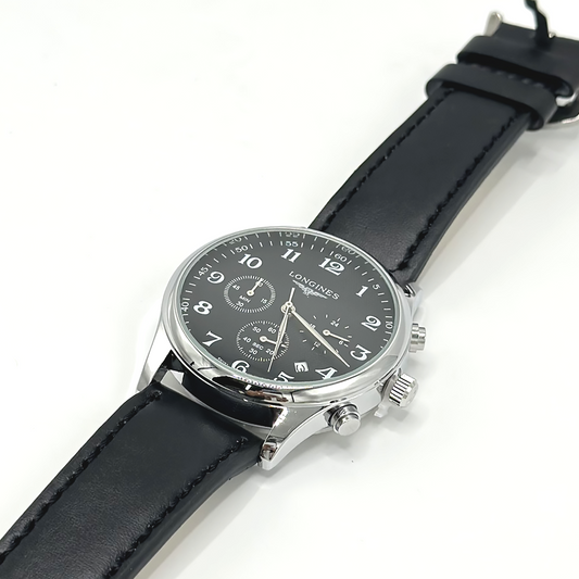 Longines Black Dial Chronograph Watch