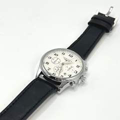 Longines White Dial Chronograph Watch