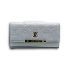 LV White Long Wallet