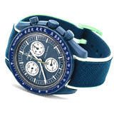 Luxury Blue Sports Chronograph Watch