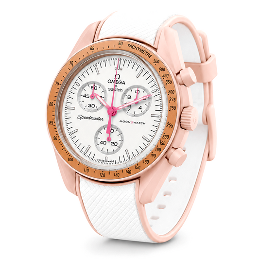 Luxury Pink Rose Chronograph Watch