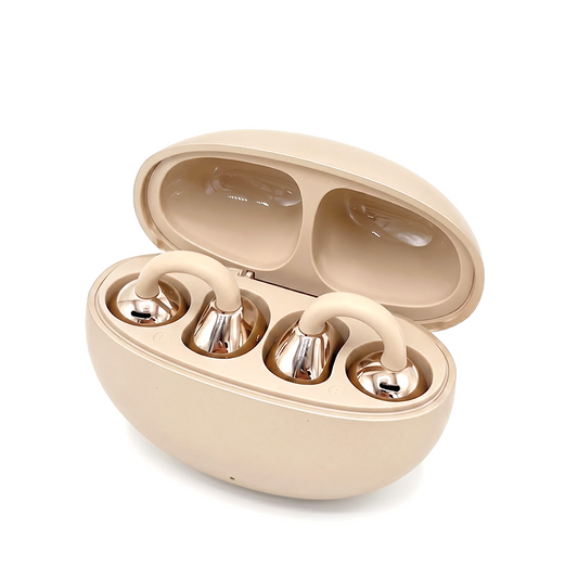 M91 Wireless Earbuds – Beige Edition